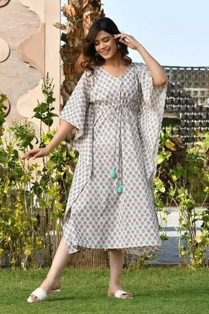 Cotton Kaftan Printed Summer Dress at Rs 499/piece in Jaipur | ID ...