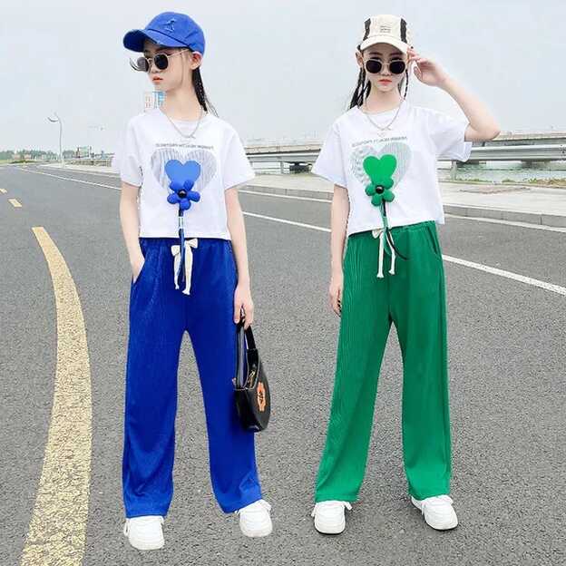 Crop Top Wide Pants Girl 10 Years | Clothes Teens 12 Years Trend ...