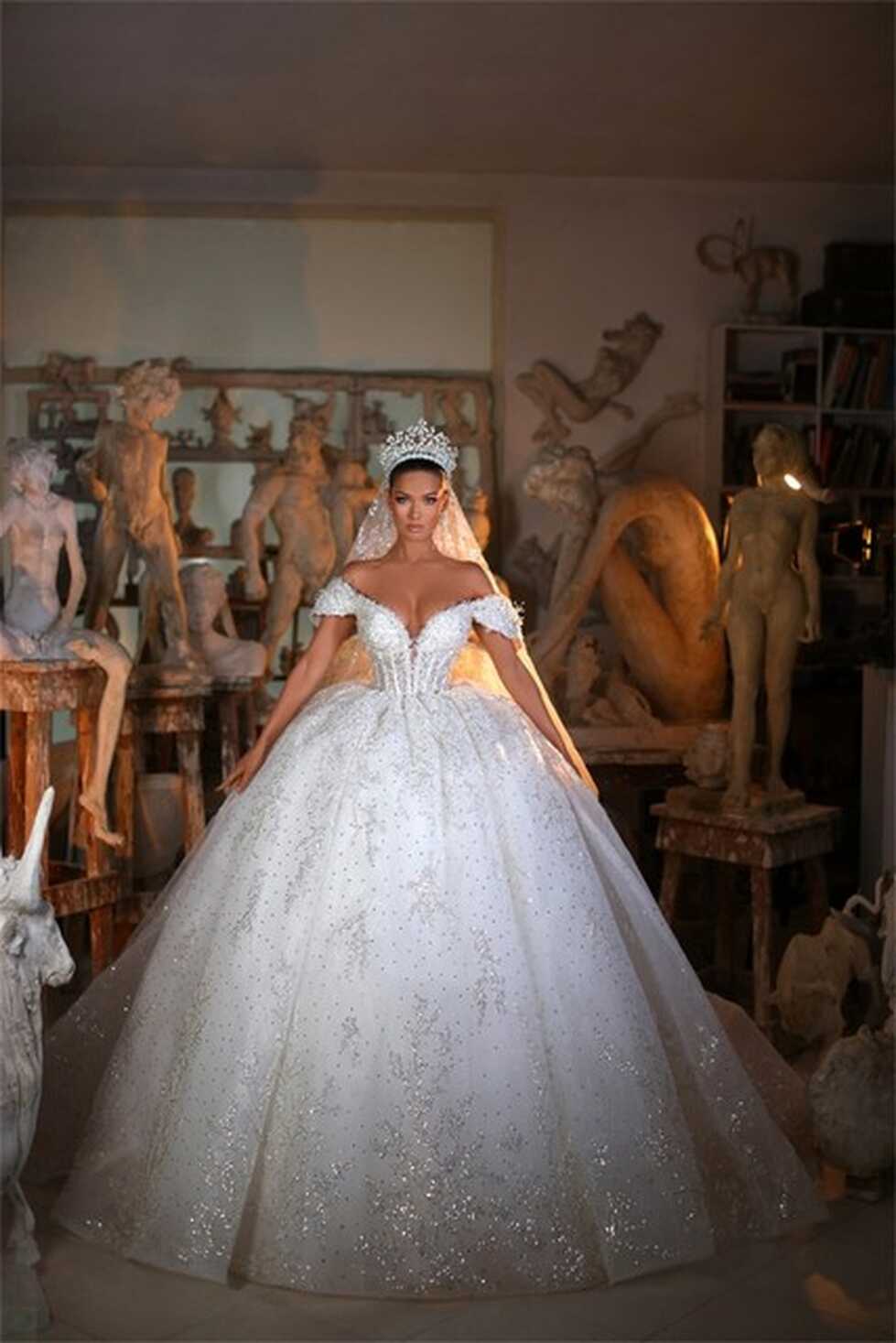 Custom Made Princess Ball Gown Wedding Dresses Sweetheart Off ...