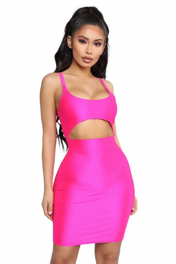 Cut To The Chase Mini Dress - Hot Pink | Fashion Nova, Dresses ...