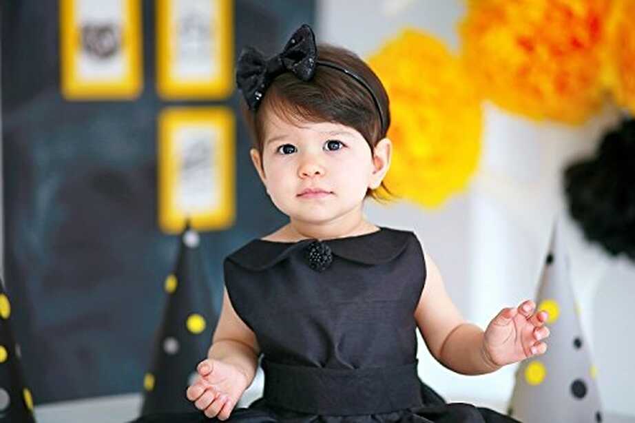 Cute Baby Little Princess in Black Dress : Amazon.in: Home &amp; Kitchen