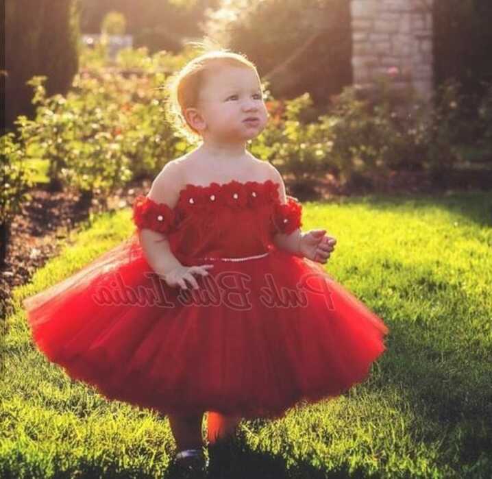 Cute Red Dress for kids - Buy Trendy Red Colour Party Wear Dress