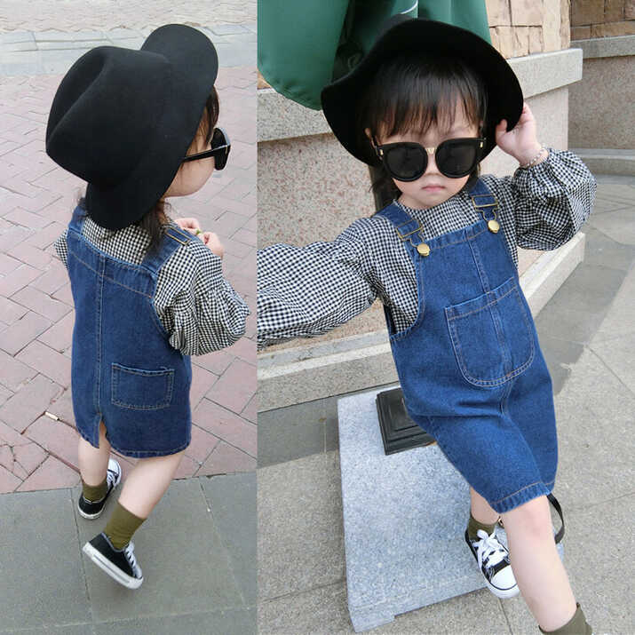 DIIMUU Summer Fashion 2-9 Years Kids Girls Denim Dress Baby ...