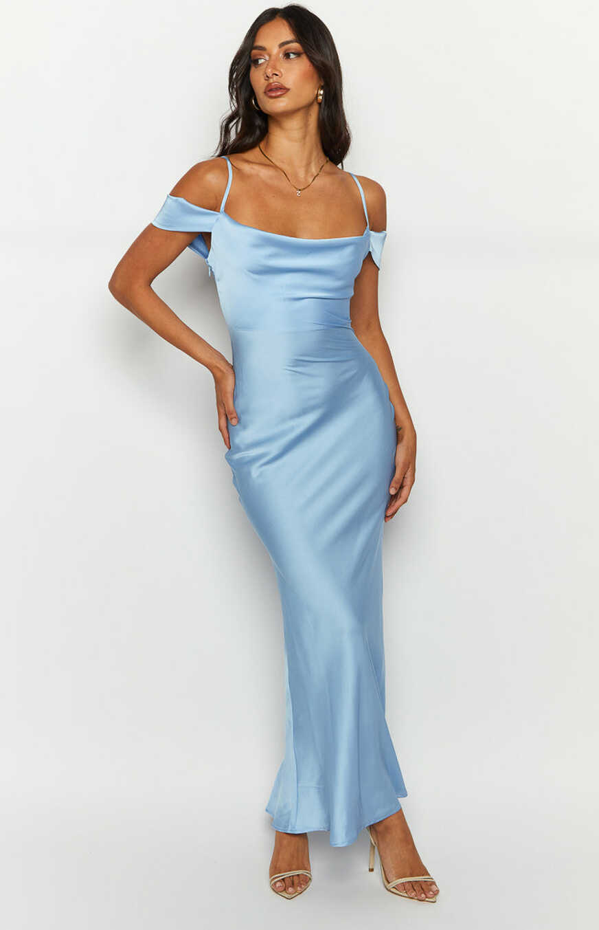 Darby Light Blue Maxi Formal Dress – Beginning Boutique NZ