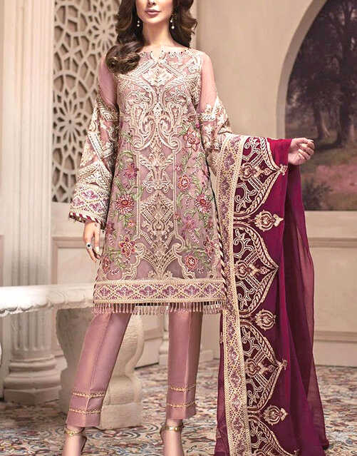 Decent Embroidered Formal Chiffon Wedding Dress Price in Pakistan ...