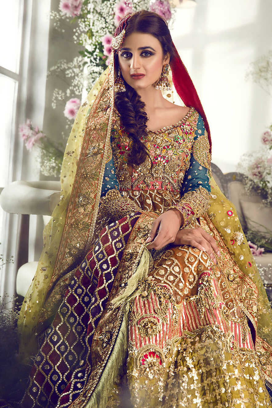 Designer Indian wedding dress With jodhpuri style work – Nameera ...