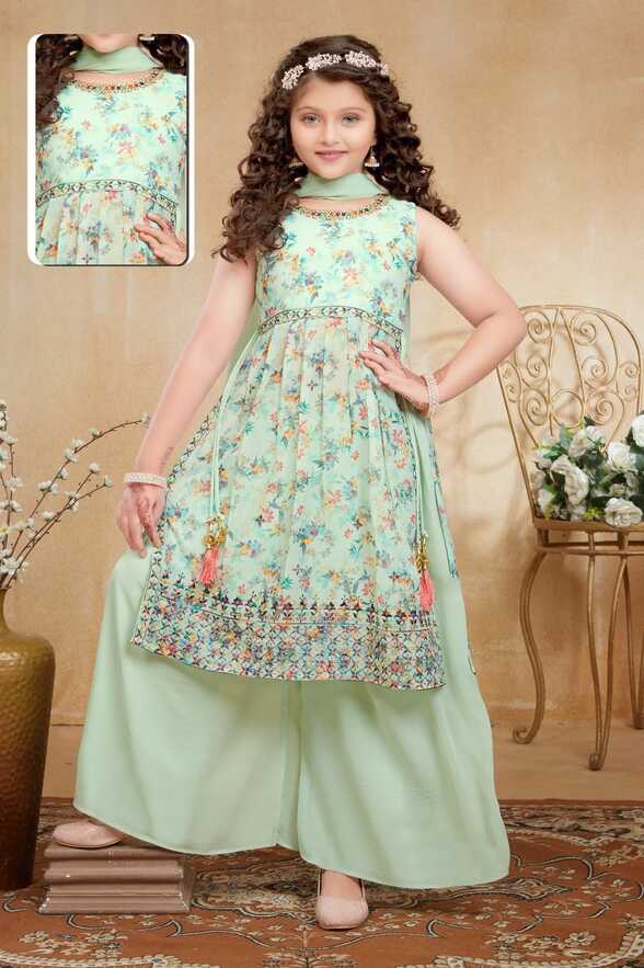 Designer Kids Plazo Set at Rs 1190/piece | Kids Party Wear Dresses ...