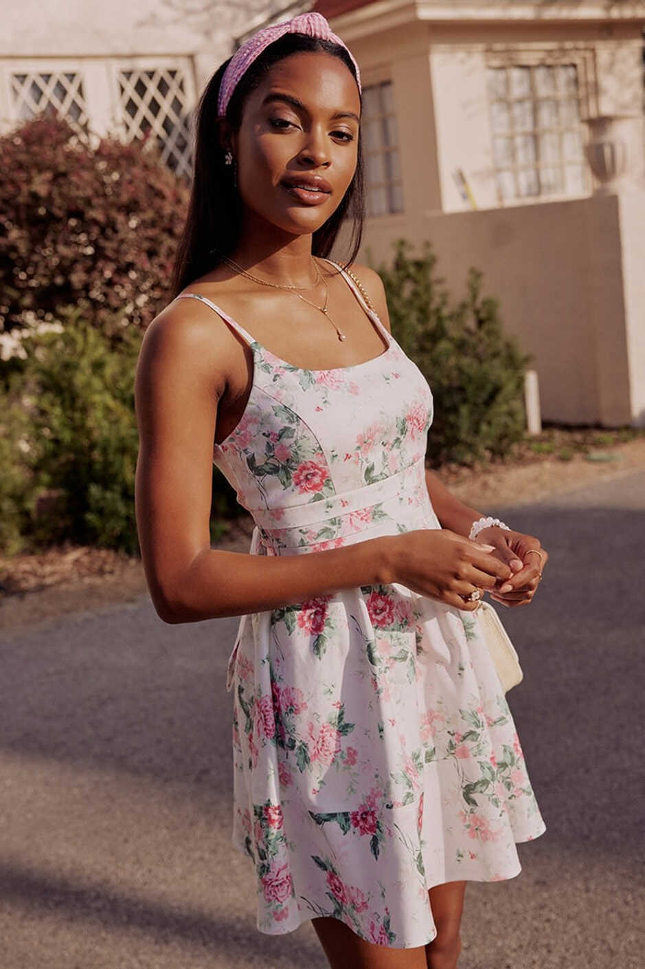 Diana Sleeveless Floral Mini Dress