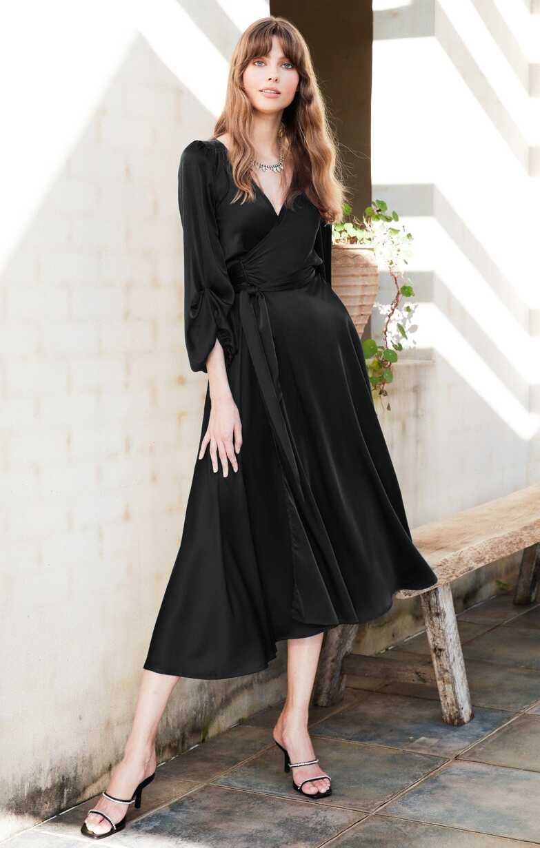 Dimmi Wrap Dress (Black)