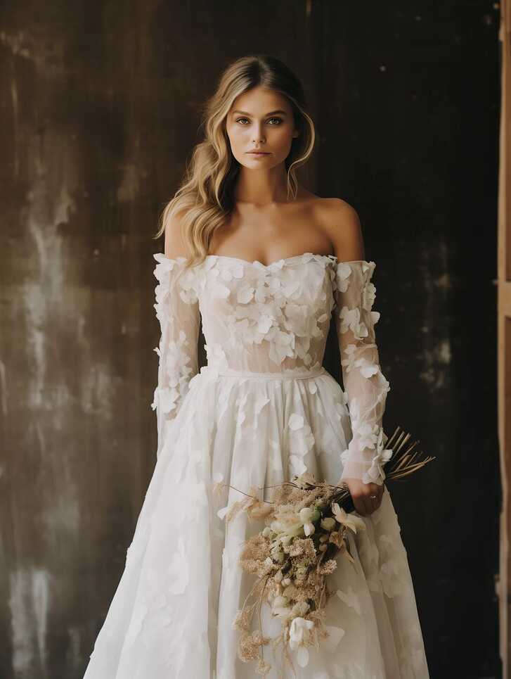 Does Off The Shoulder Long Sleeve Wedding Dress Exist?