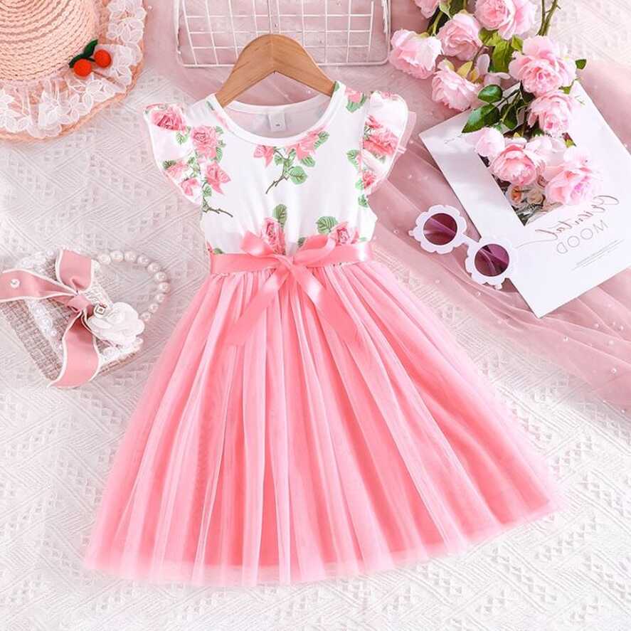 Dress For Kids 4-7 Years old Birthday Korean Style Fashion Ruffled ...