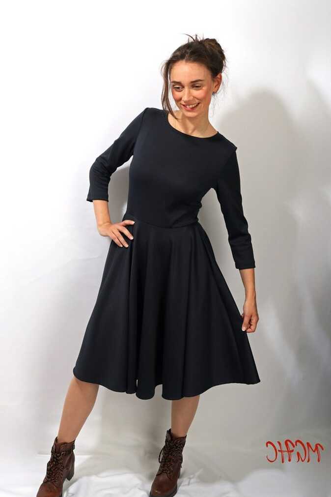 Dress lucy Black Cocktail Dress Rockabilly Knee Length Ladies ...