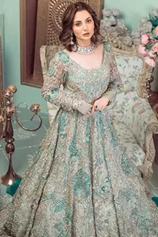 Dresses in Turquoise Colour - Turquoise Bridal Wear