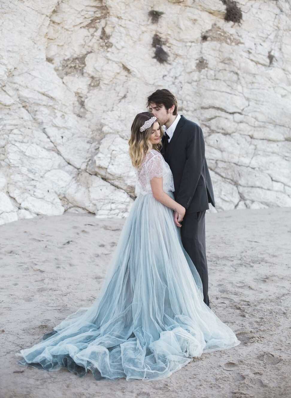 Dusty Blue Beach Wedding Inspiration