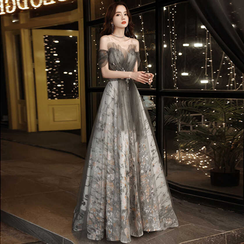 EAGLELY Formal Elegant High End Banquet Glamorous Elegant Maxi ...