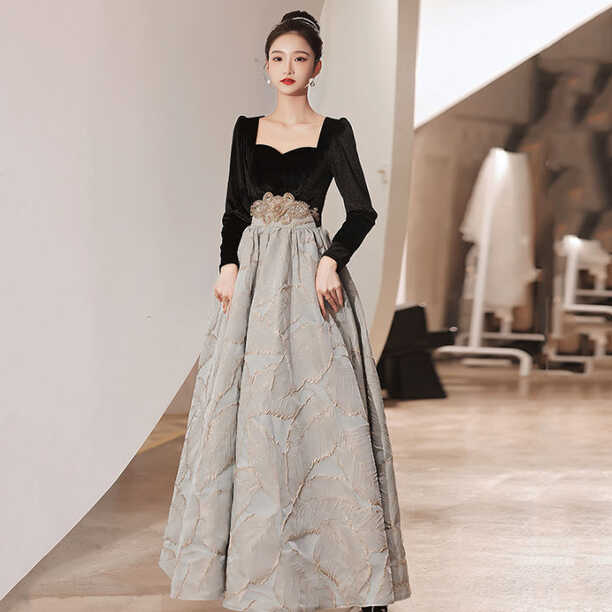 EAGLELY Luxury Formal Event Banquet Long Dinner Dress For Women ...