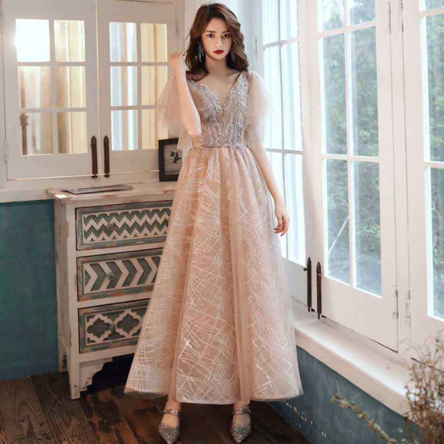 EAGLELY Luxury High End Banquet Long Evening Dress For Women ...