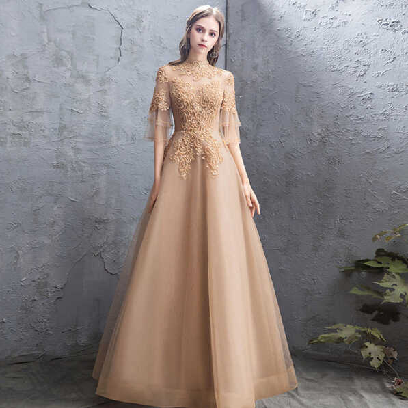 EAGLELY Sequins Glitter Fairy Banquet Long Evening Dress For Women ...