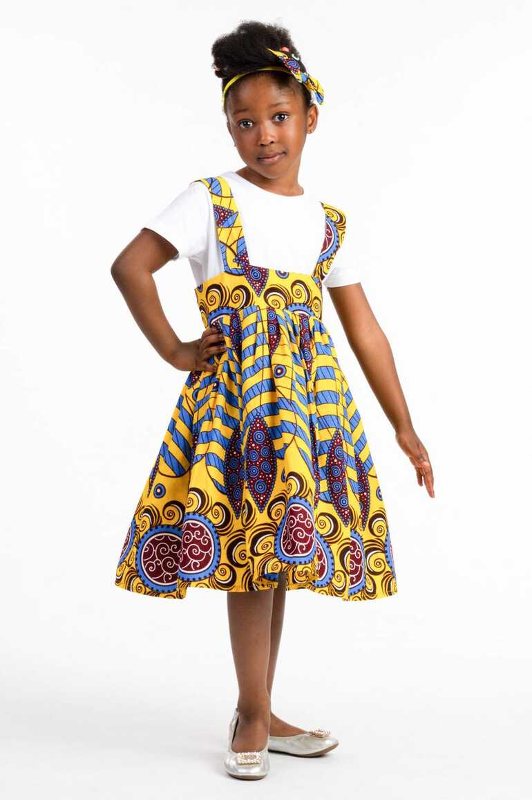 EFUA PINAFORE ANKARA DRESS by heritageclothings - Dresses and Girl ...