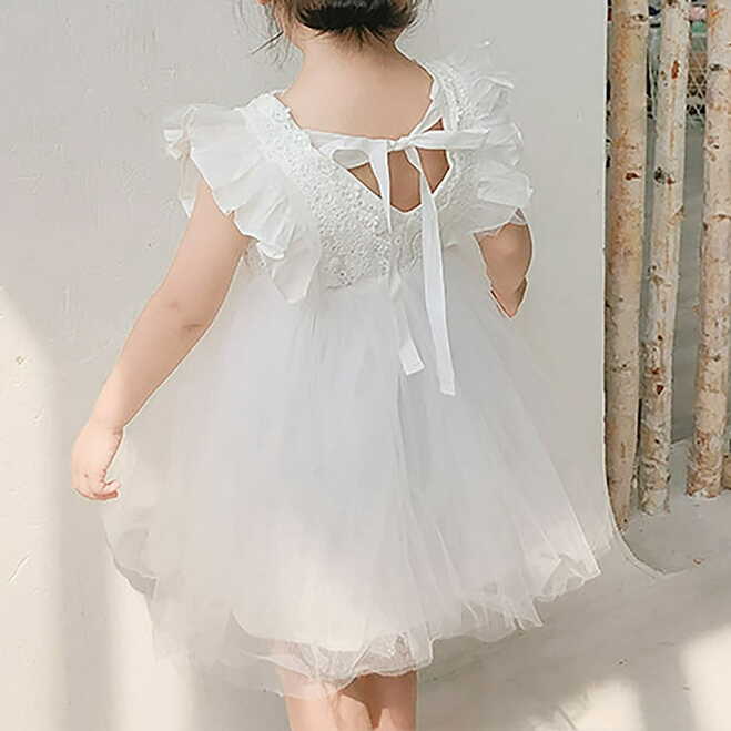 EHQJNJ Baby Dress 2024 New Summer Fashion Sleeveless Mesh Princess ...