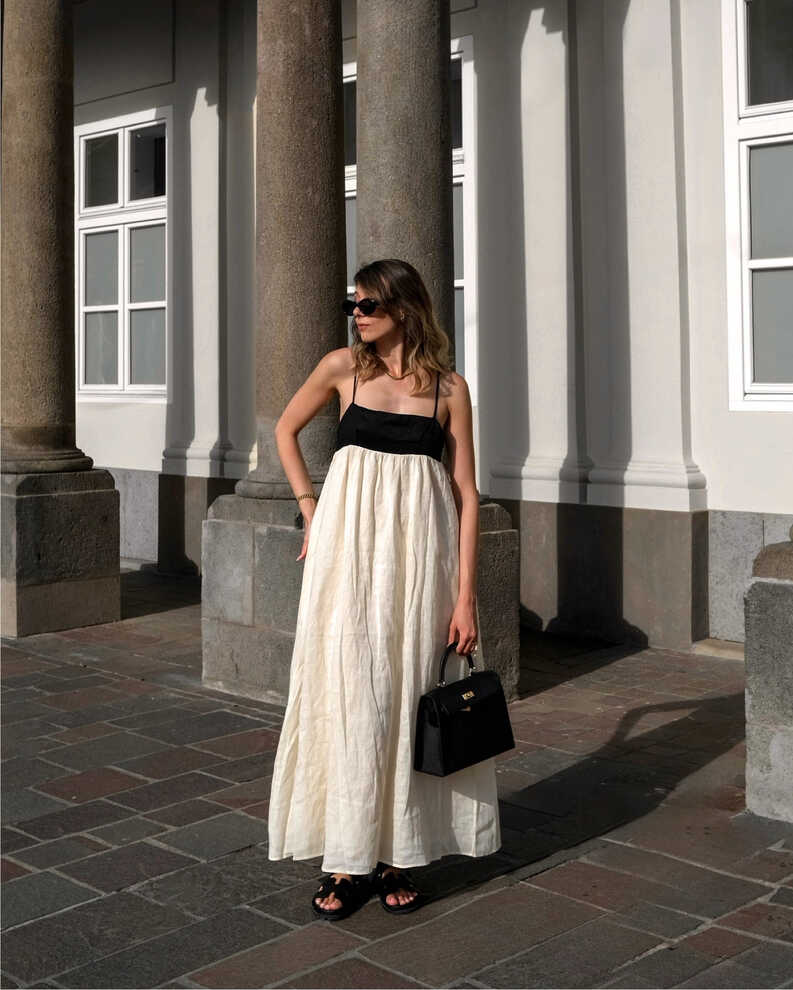 ELENA BUTTERMILK LINEN MAXI DRESS curated on LTK