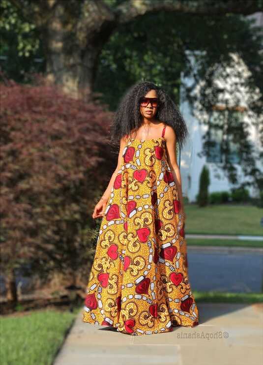 Easy Exotic African Print Maxi Dress by Ashanis