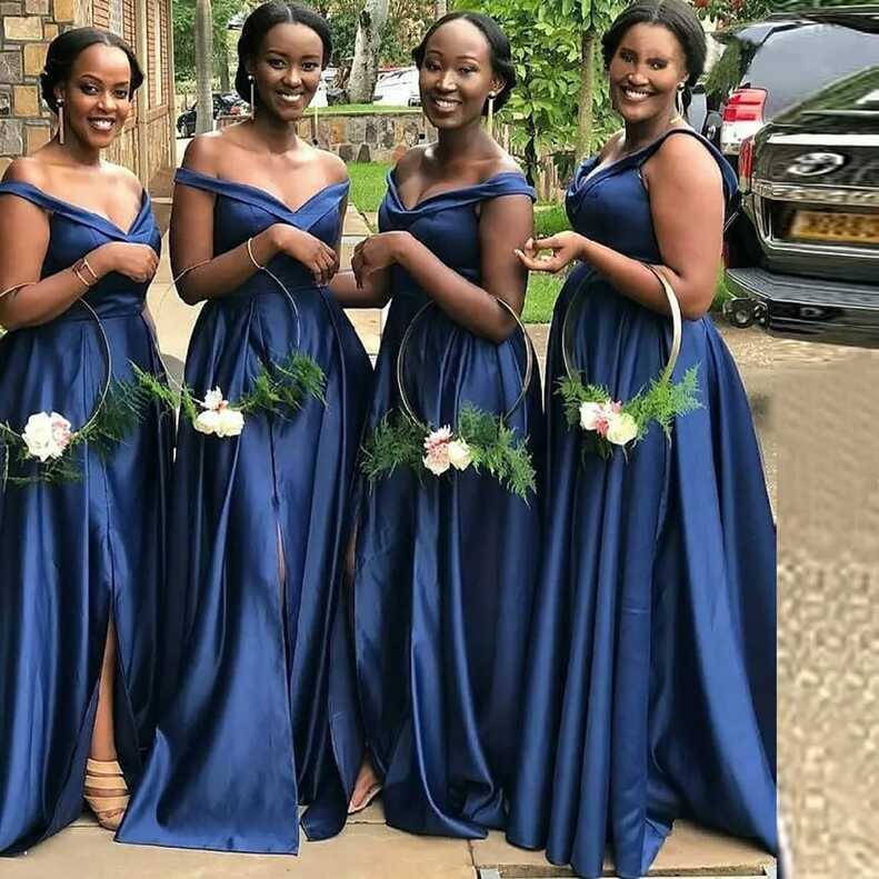 Elegant 2023 Cheap Bridesmaid Dresses Under 50 A Line Stretch ...