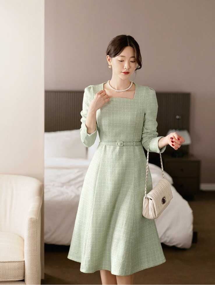 Elegant Formal Party Dress Korean Style Wedding Guest Dress ...