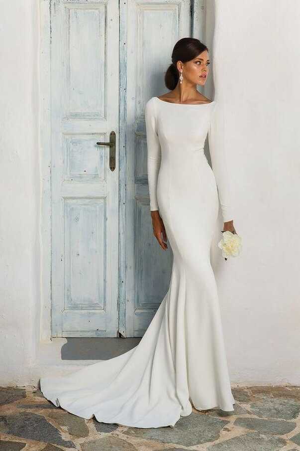 Elegant Long Sleeve Wedding Dress | Wedding Gown | Bridal Gown ...