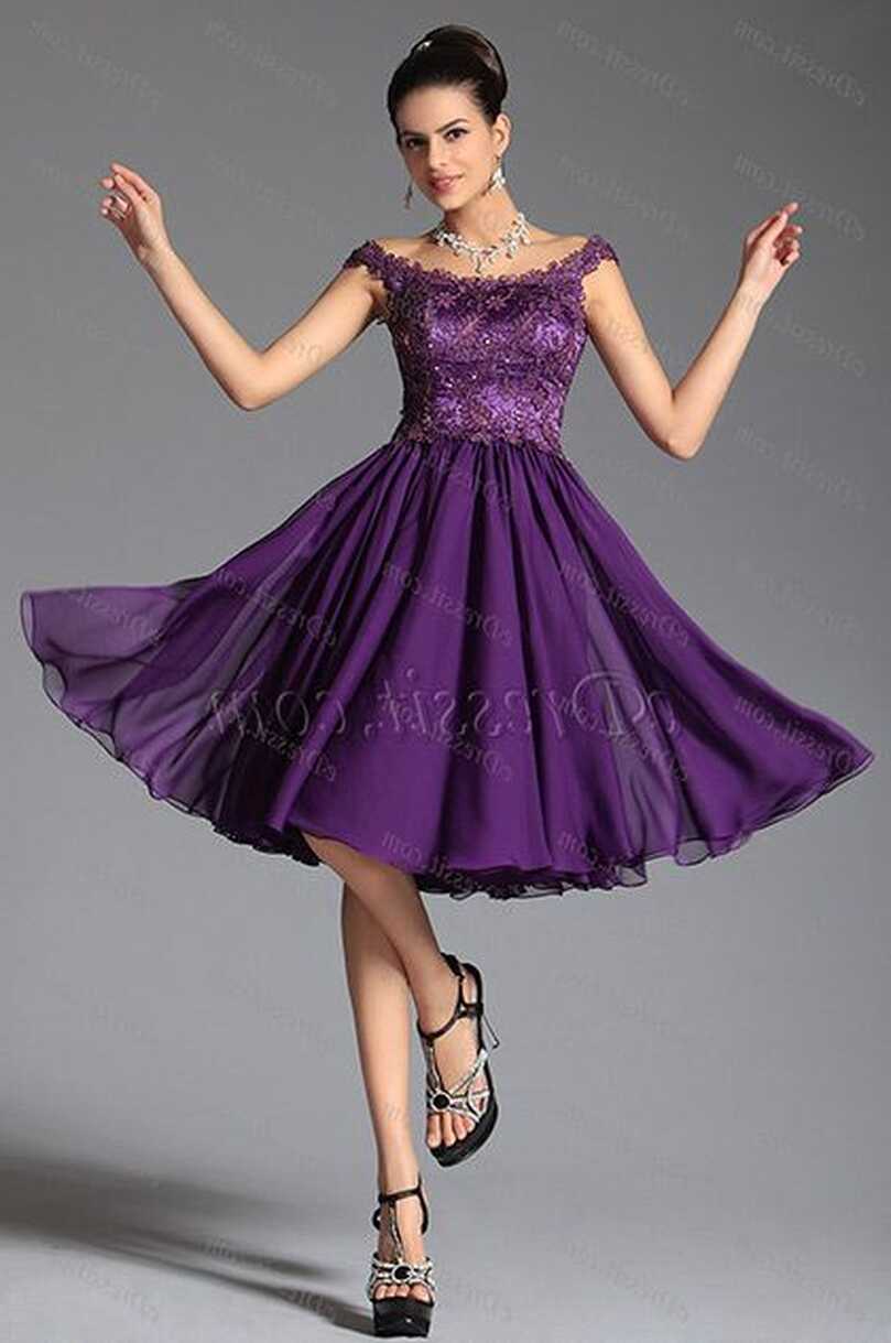 Elegant Off Shoulder Lace Purple Cocktail Dress Party Dress ...