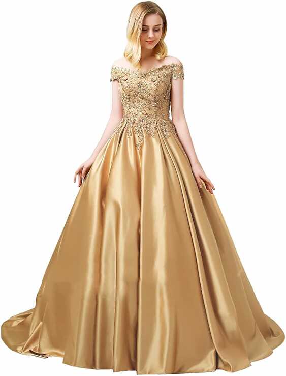 Elegant Off-Shoulder Satin Lace Quinceanera Ball Turkey | Ubuy