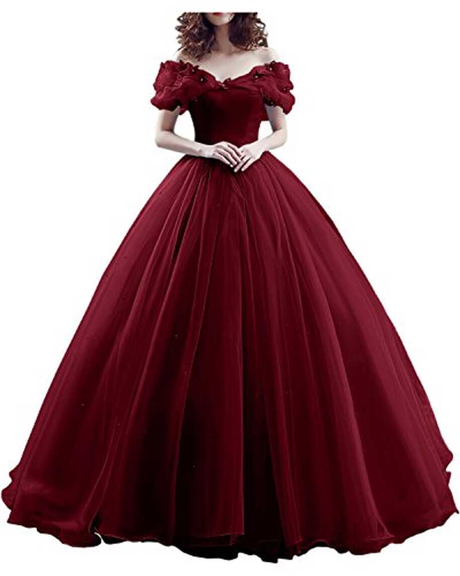 Elegant Off-The-Shoulder Ball Gown for Prom or Italy | Ubuy