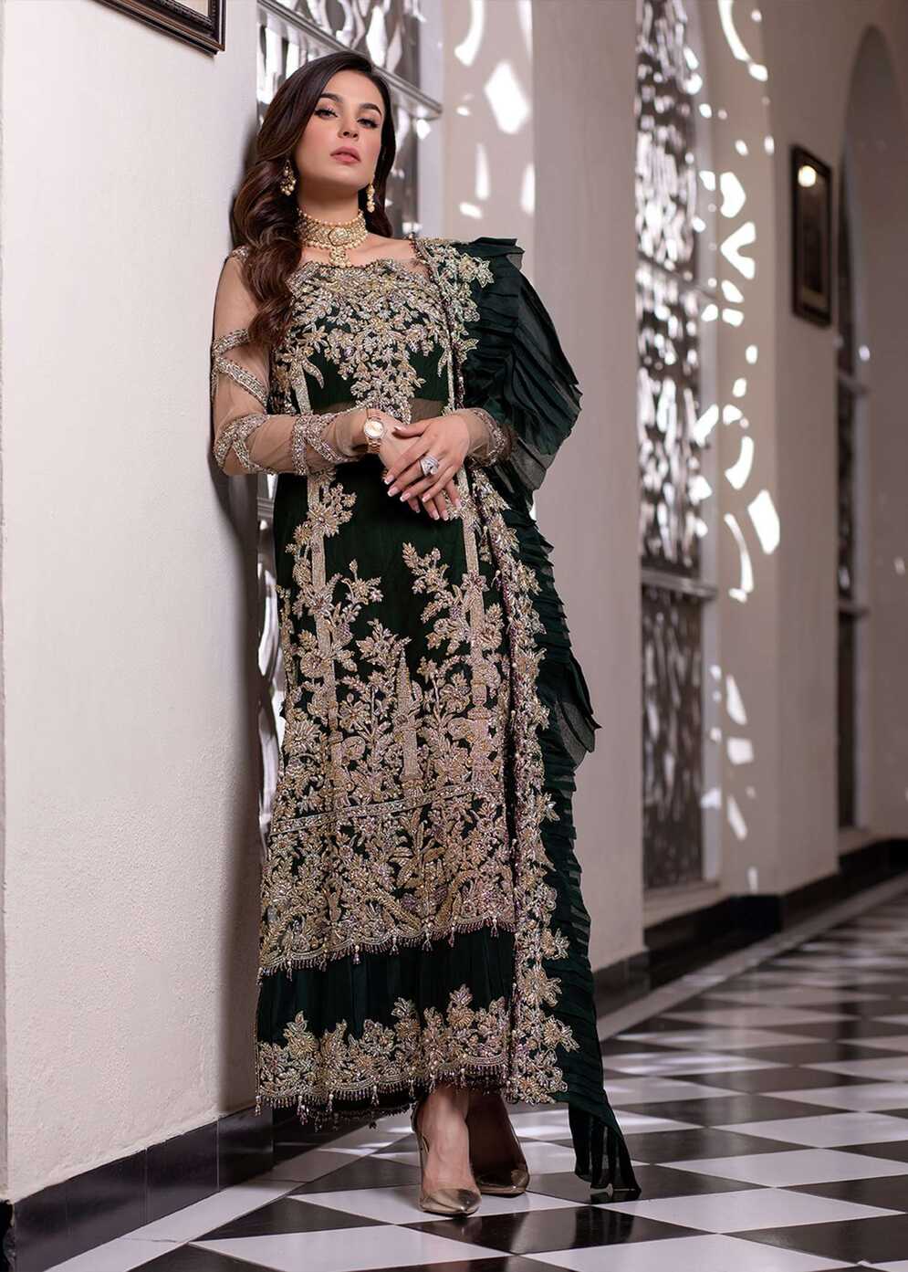 Elegant Pakistani Designer Party Wear Suit – krazy kolours