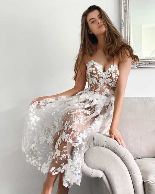 Elegant wedding party dress, second dress“Forget me not” – gretabridal