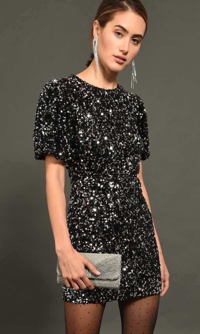 Ella Open Back Mini Sequin Dress | Greylin Collection – Greylin ...