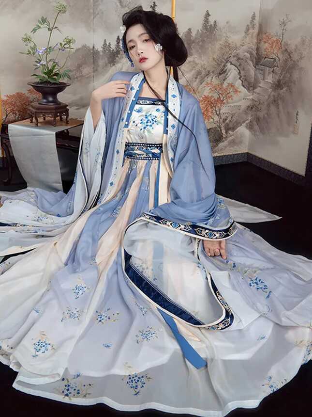 Embroidery Ancient Princess Hanfu Dress Women - Fashion Hanfu