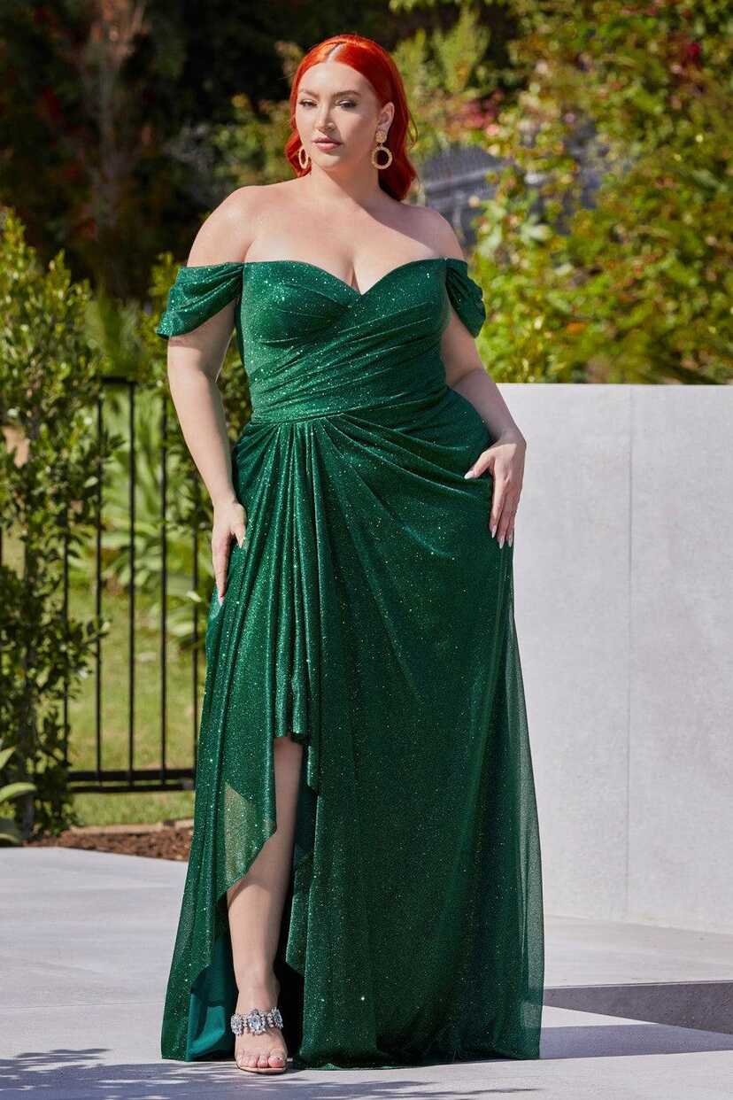 Emerald Cinderella Divine CD878C Plus Size Long Formal Dress for ...