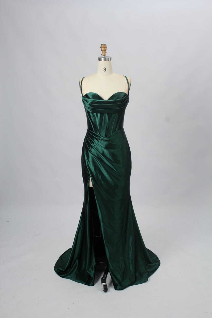 Emerald Green Corset Kellie Prom Dress - Cargo Clothing