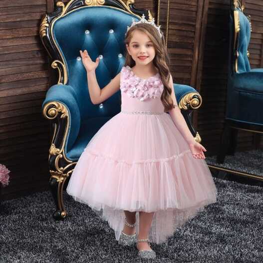 European Style Flower Tuxedo Dresses for Girls of 3 to 12 Year Old ...