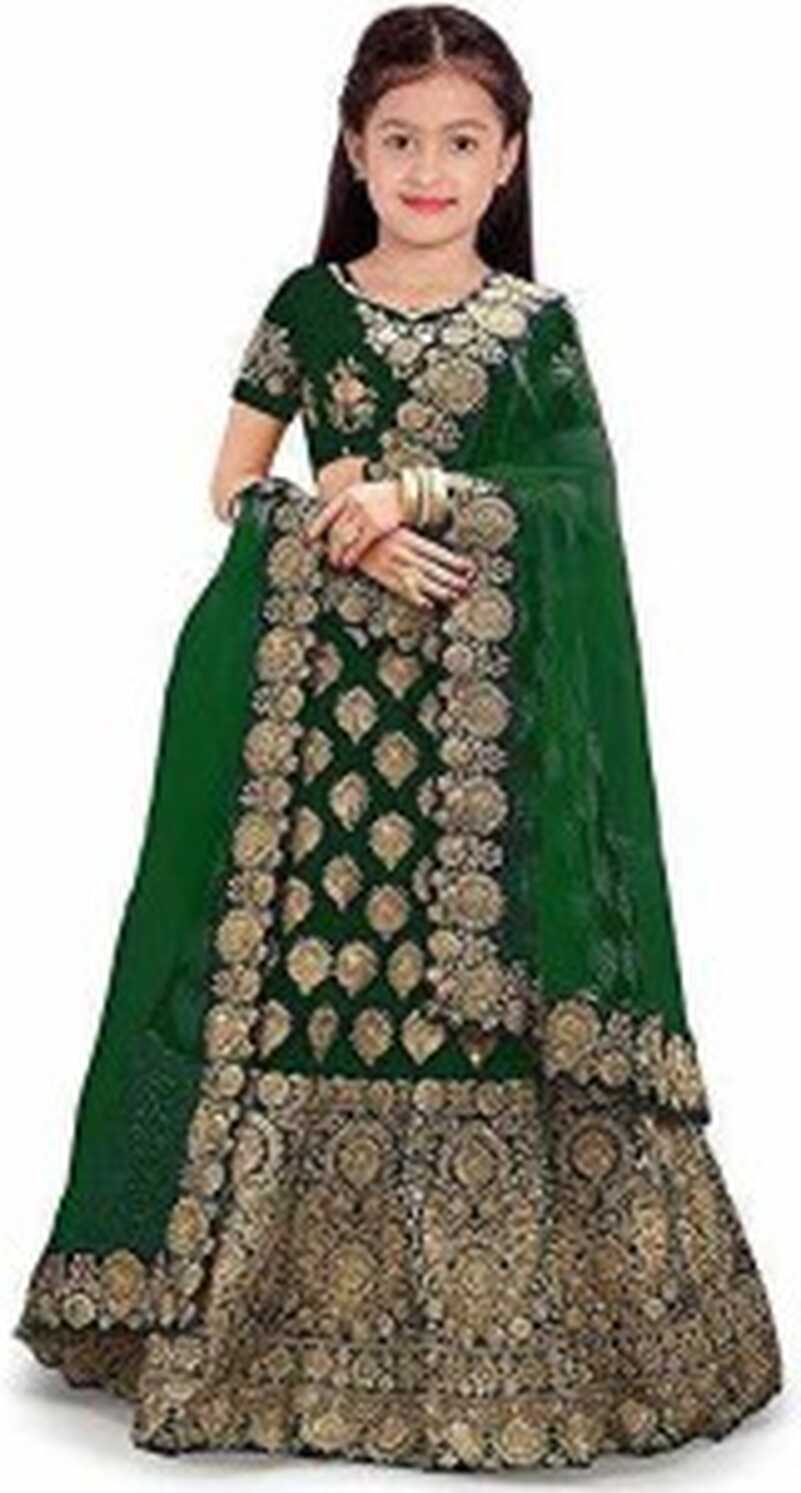 F Plus fashion Girls Lehenga Choli Ethnic Wear Embroidered Lehenga ...