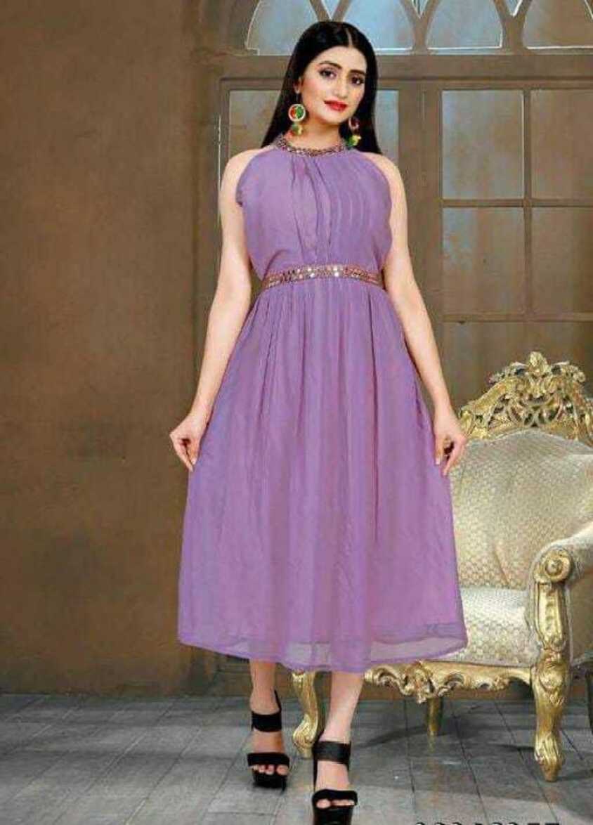 FESHILIOUS Women Fit and Flare Purple Dress - Buy FESHILIOUS Women ...