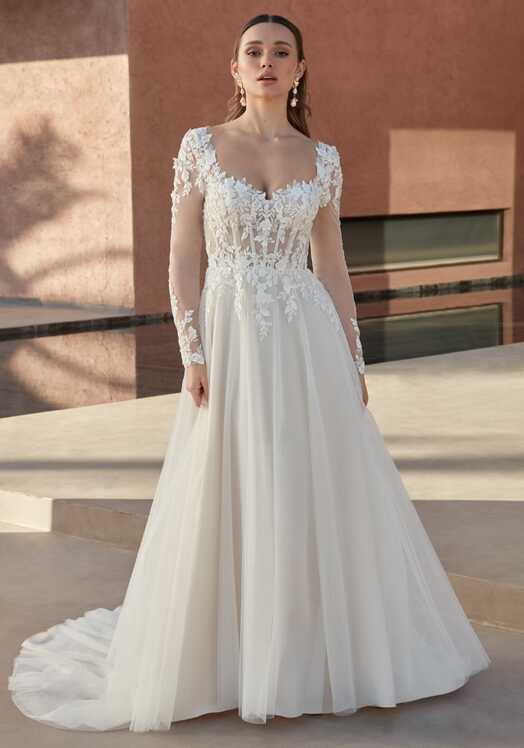 Fairytale Romance Long Sleeve Corset Wedding Dress | Valiant