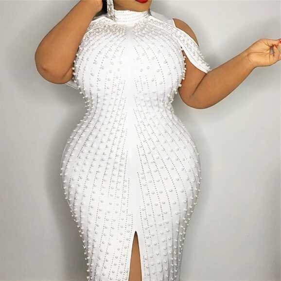 Fall Clothing White Sexy Dresses Party Night Club Dress Sleeveless ...