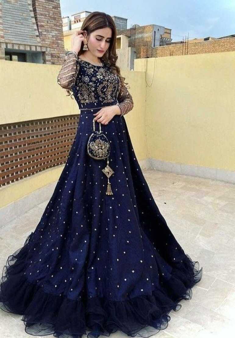 Fancy long Frock for party wear