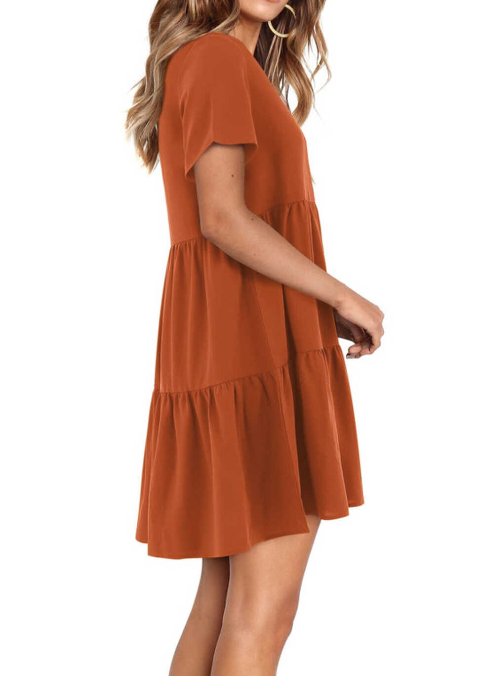 Fantaslook Summer Dresses for Women V Neck Casual Loose Flowy ...