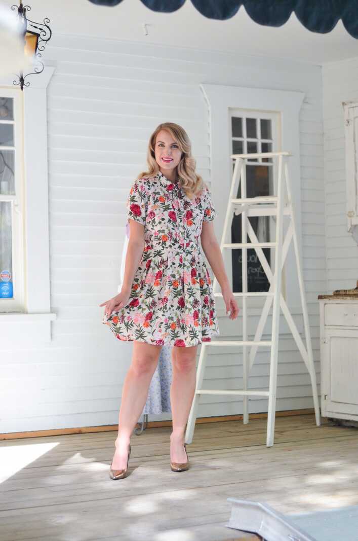 Farmhouse Meets Office – Floral Dress for Work