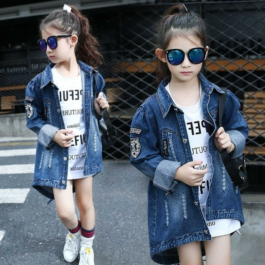 Fashion Children &amp; Young Adults Denim Jacket Denim Coat Girl ...