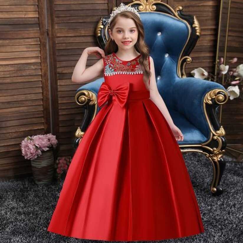 Fashion Girls Children Kids New Arrival Maxi Birthday Wedding ...