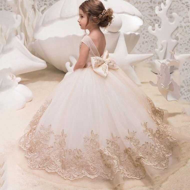 Fashion Girls Dresses Teens Party Wedding Ball Gown Princess ...