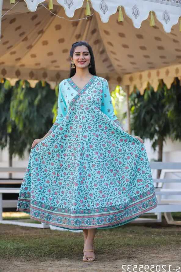 Fashionable cotton gown Kurti for Summer